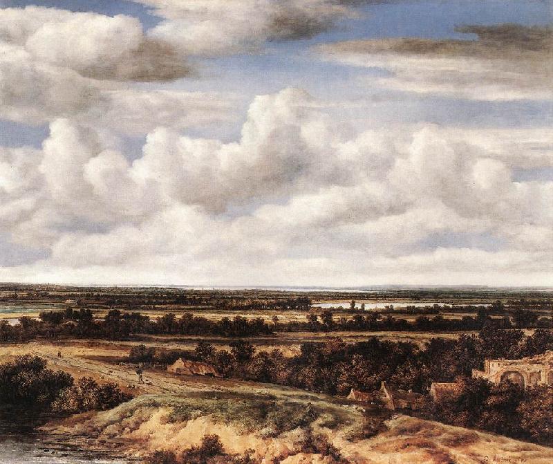 Philips Koninck An Extensive Landscape with a Road by a Ruin